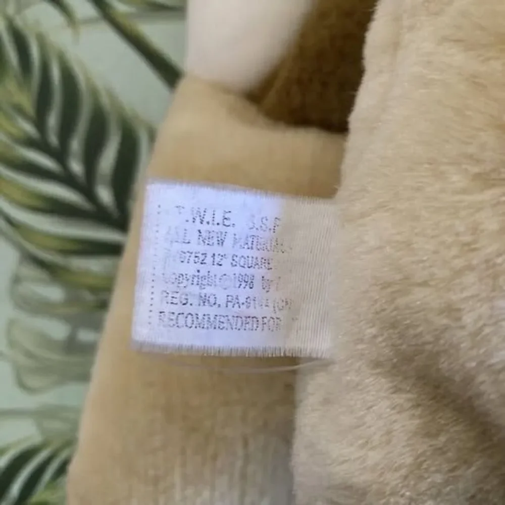 Vintage Stuffed Animal LION Plush Pillow 1998 TWIE Angel Toys Nursery Baby Set